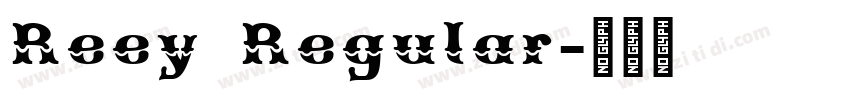 Reey Regular字体转换